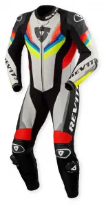 Гоночный костюм Квантовой 3 REV'IT!, светло-серый/неоново-желтый