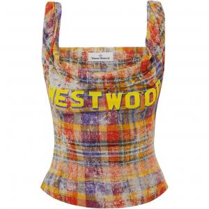 Плиссированная майка с драпировкой Vivienne Westwood, желтый