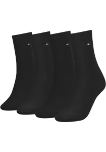 Носки Tommy Hilfiger "TH WOMEN 4P SOCK ECOM" (4 шт. в упаковке), с вышитым логотипом, черный