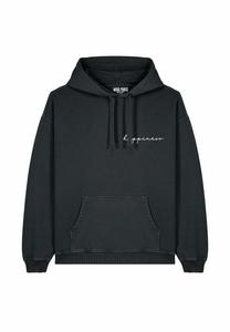 Толстовка HAPPINESS EMBROIDERY UNISEX VINTAGE - Hoodie Mira Paris, цвет Black Denim