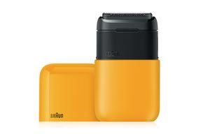 M1011y фольгированная мини-бритва для всего тела моющаяся дорожная портативная BRAUN, желтый