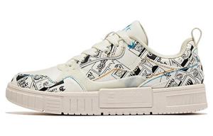 Кроссовки для скейтбординга женские, низкие, серые/белые Qiaodan