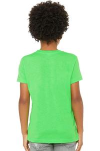 Футболка молодежная BELLA + CANVAS CVC Jersey, зеленый