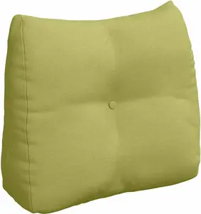 Подушка для спины , светло-зеленая, 60 x 24 x 50 см, ткань vidaXL