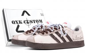 Adidas Neo VL Court 2.0 Midnight Tide Box Противоскользящие износостойкие низкие кроссовки для скейтбординга Unisex бежево-коричневый