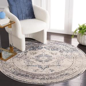 Ковер SAFAVIEH, 153 x 153 см, Vintage Persian Collection Ivory/Blue VTP438M Oriental Distressed