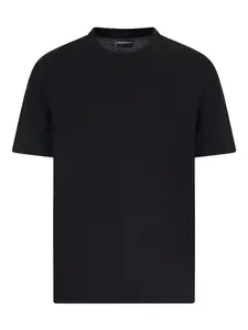 Футболка с круглым вырезом EMPORIO ARMANI, черный