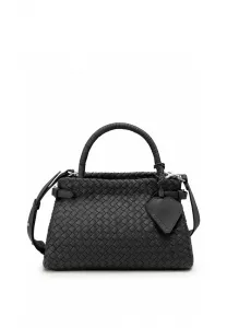 Сумка issac с плетением, 31 см. Les Visionnaires, Black