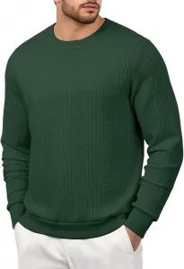 Мужская футболка с длинным рукавом и воротником-гольф из жаккардовой ткани для повседневной носки