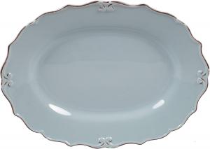 Certified International овальное блюдо Vintage Blue 40 x 30 см, мультиколор