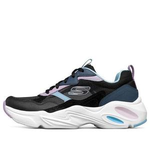 Кроссовки stamina airy low-top running shoes black/blue Skechers, черный