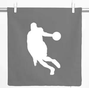 Декоративная наволочка Huuraa с изображением баскетбольного мяча, подарочная, 40x40 см, стальной серый хлопок, украшение для баскетбольного мяча Hellweg Druckerei