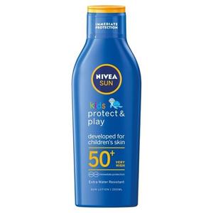 Солнцезащитный бальзам для детей SPF50+ 200мл Nivea, Sun Kids Protect & Play