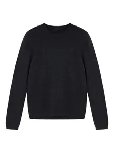 Кашемировый свитер с круглым вырезом Prada, серый