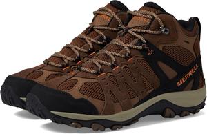 Мужские кроссовки Merrell Accentor 3 Mid - текстильная подкладка - круглый носок - шнуровка - высокие, Earth