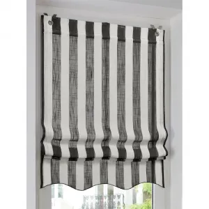 Штора с люверсами Heine Home, черно-белый