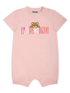 Moschino Kids боди с логотипом, розовый