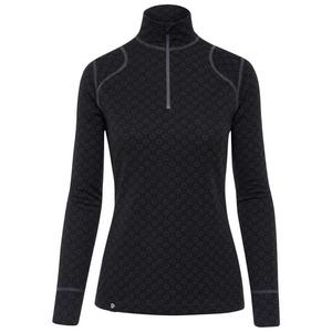 Базовый слой с длинным рукавом Thermowave Merino Xtreme Zip, черный