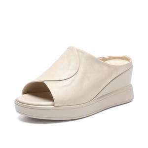 ZHR Женские противоскользящие шлепанцы бежевые, цвет Beige