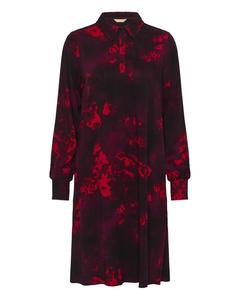 CULTURE Платье-рубашка 'Elsie Elitha' в крапчатом красном цвете