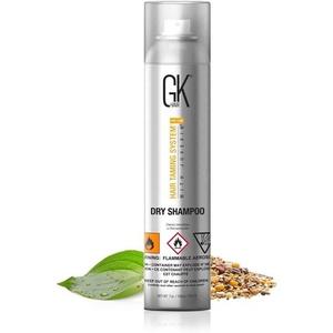 GK HAIR Безводный ночной сухой шампунь для ухода за волосами Система укрощения волос Спрей без остатков 7 жидких унций 332 мл для тонких, жирных волос всех типов Удаляет шелушащуюся перхоть Излишки масла Без сульфатов и парабенов для женщин и мужчин