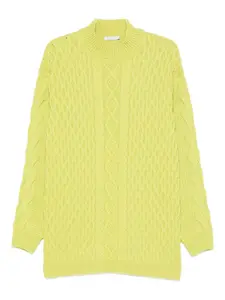 Свитер из шерстяной смеси Patrizia Pepe, зеленый