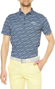 Мужская поло-рубашка Callaway C23134124 с коротким рукавом (с логотипом, влагоотводящая, быстросохнущая, антибактериальная), для гольфа, темно-синий