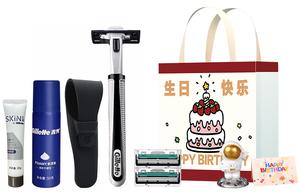 Мужские бритвы mighty manual для всего тела с вращающимся лезвием в винтажном стиле Gillette