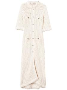 TWINSET кардиган жаккардовой вязки, белый