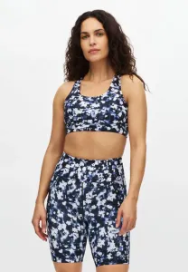 Спортивный бюстгальтер средней поддержки из сетчатой ткани с принтом Röhnisch, Indigo Bloom