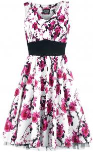 Платье средней длины H&R London Pink Floral Dress, белый/розовый