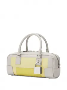 Сумка-тоут Amazona 23 с панелями и навесным замком Loewe, нейтральный