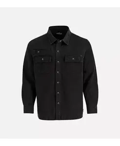 Мужская куртка-рубашка из замши на кнопках Thorogood, черный