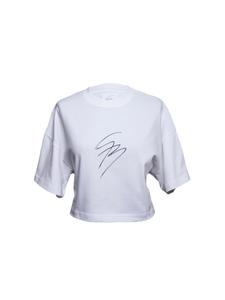 Рубашка оверсайз SC.SB Milano signature (cropped), белый