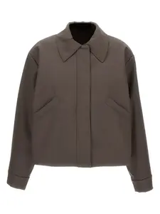 Короткая бомбер-куртка из резины Kassl Editions, коричневый