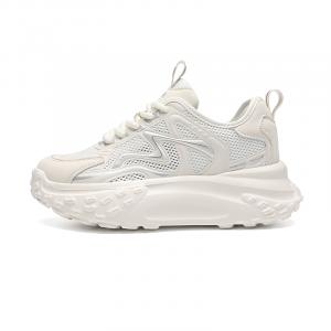 ZHR Устойчивые к истиранию дышащие утепленные низкие массивные кроссовки женские бежевые, цвет Beige