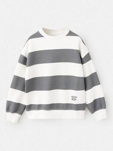 Детский полосатый свитер Together Mango, Charcoal