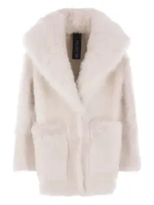 Шуба с широким воротником Blancha, нейтральный