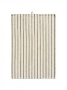 IB Laursen Кухонное полотенце с узкими и широкими полосами зеленого цвета
