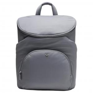 Lululemon Переработанный нейлоновый рюкзак унисекс серый, Gray