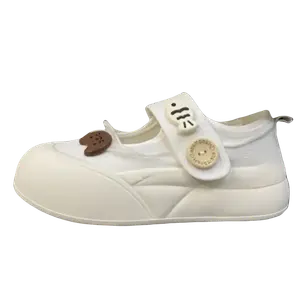 JimiXiong Женские скейтерские кеды лоу-топ белые, цвет White