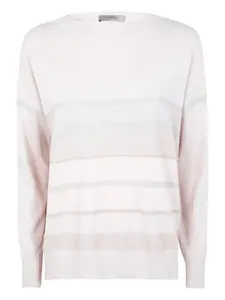 Полосатый свитер D.Exterior, розовый