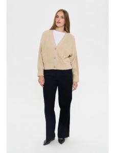 SAINT TROPEZ Кардиган NushaSZ, прямой крой, цвет «Выбеленный песок»