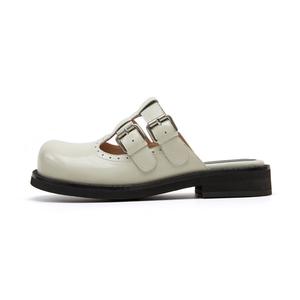 Женские тапочки Marie Claire с резиновой подошвой, бесшумные, устойчивые к запаху, с закрытым носком, керамический цвет слоновой кости