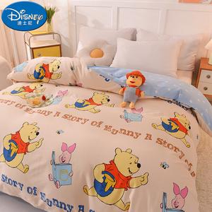 Disney Пододеяльник 220х240 см, хлопковый, фланелевый, с принтом Winnie The Pooh