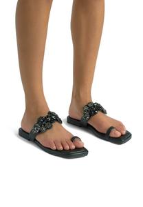 Сандалии с Т-образной застежкой ALMA EN PENA, черный