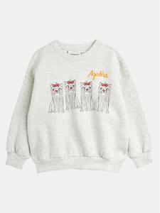 Толстовка обычного кроя Mini Rodini, серый