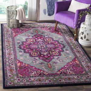 Ковер SAFAVIEH, 61 x 92 см, Bellagio Collection Grey / Pink BLG541B ручной работы медальон премиум шерсть