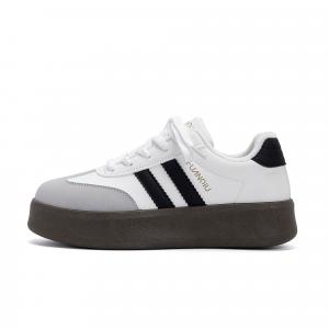 HUANQIU Женские скейтборд кроссовки Low top White