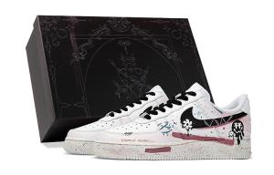 Кроссовки Nike Air Force 1 Skateboarding Shoes Men Low-top Pink/white, белый